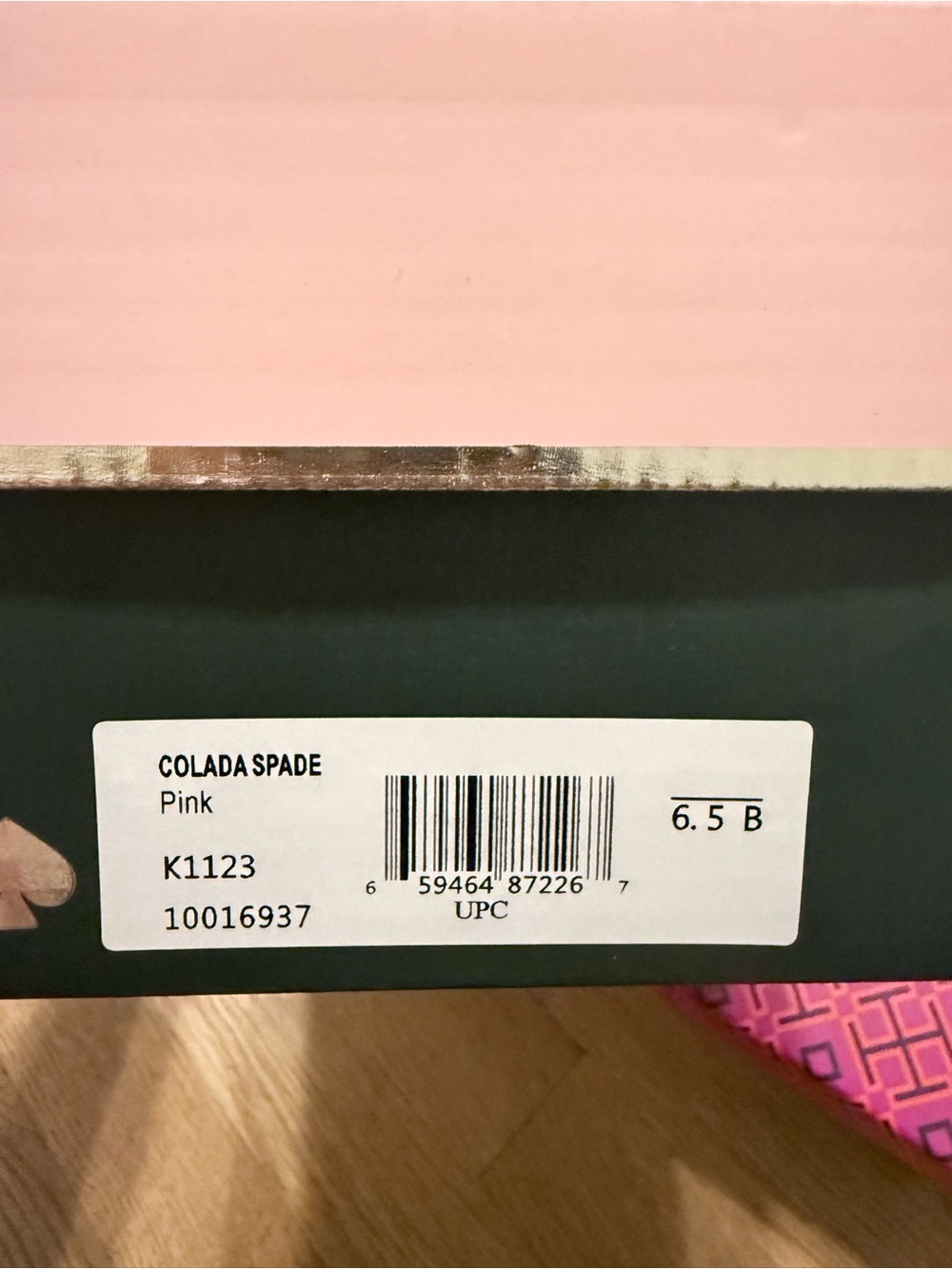 kate spade Pink Leather Backless Loafers with Gold Accent - Picture 4 of 5